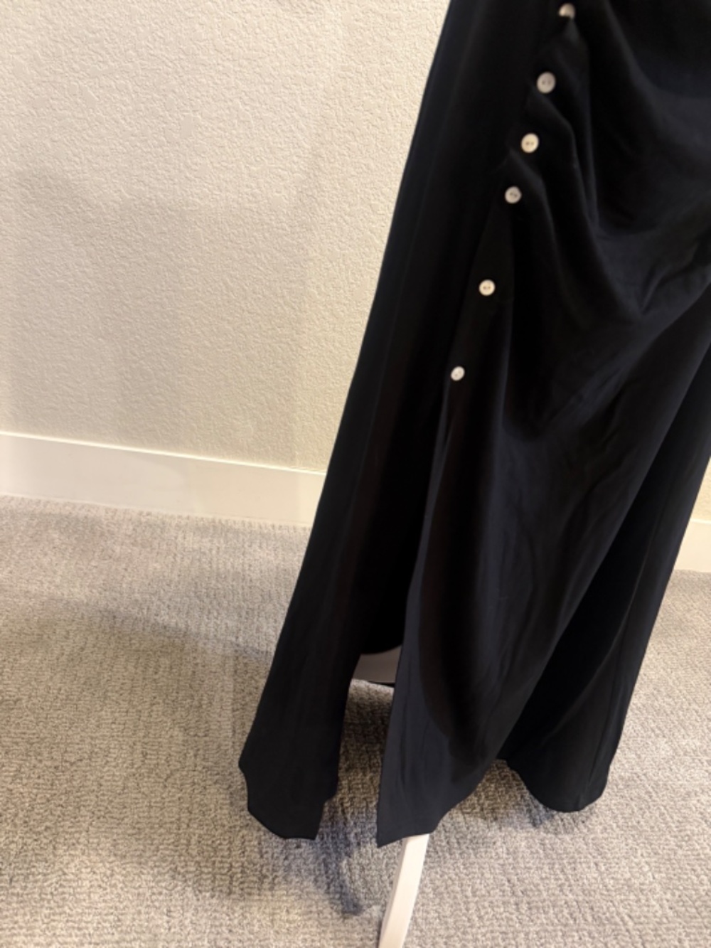 Commense Short-Sleeve Ruched Side Button Detail Dress - Picture 6 of 10